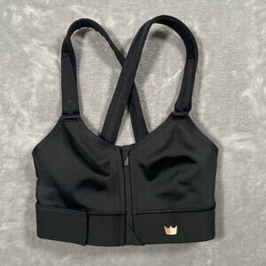 SheFit Flex Sports Bra Small Black Activewear Workout Gym Running Training